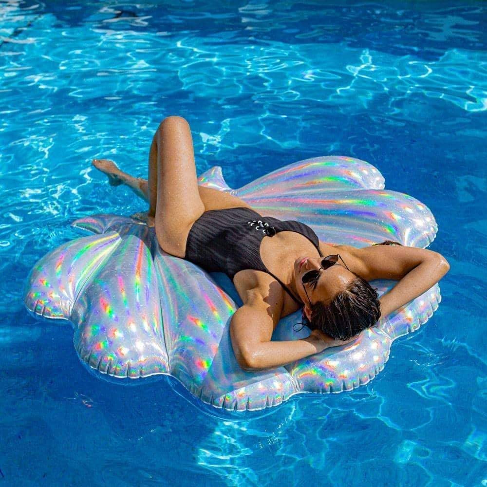 その他 SEA SHELL FLOAT Amazon.com: PoolCandy Holographic Deluxe Seashell Float : Toys & Games